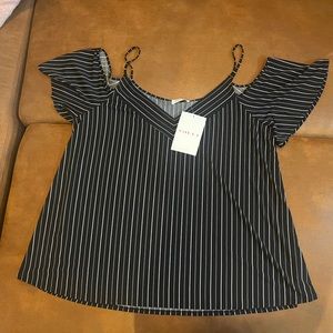 Black Stripe Woman Tshirt